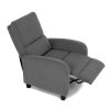 Relaxační křeslo, šedá, manšestrová látka, TV-4011 GREY2 (Barva Šedá)
