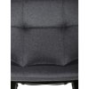 Barová židle, šedá, látka,AUB-X7015 GREY2 (Barva Šedá)