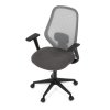 Kancelářská židle, houpací mechanismus, šedá síťovina, KA-V3149 GREY (Barva Šedá)