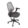 Kancelářská židle, houpací mechanismus, šedá síťovina, KA-V3149 GREY (Barva Šedá)
