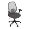 Kancelářská židle, houpací mechanismus, šedá síťovina, KA-V3149 GREY (Barva Šedá)