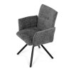 Jídelní židle, šedá, látka bouclé, DCH-W1117 GREY2 (Barva Šedá)