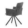 Jídelní židle, šedá, látka bouclé, DCH-W1117 GREY2 (Barva Šedá)