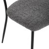 Jídelní židle, šedá, látka bouclé, CT-W1021 GREY2 (Barva Šedá)