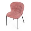 Jídelní židle, růžová, látka bouclé, CT-W1077 PINK2 (Barva Růžová)