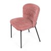 Jídelní židle, růžová, látka bouclé, CT-W1077 PINK2 (Barva Růžová)