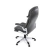 Kancelářské křeslo, houpací mechanismus, šedá ekokůže, KA-F1218 GREY (Barva Šedá)