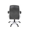 Kancelářské křeslo, houpací mechanismus, šedá ekokůže, KA-F1218 GREY (Barva Šedá)