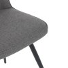 Jídelní židle, šedá, látka, DCL-V2052 GREY2 (Barva Šedá)