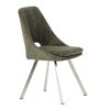 Jídelní židle, zelená, látka bouclé, DCL-W1174 GRN2 (Barva Zelená)