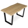 Jídelní stůl 140x80cm, mdf, divoký dub, HT-F4214 OAK (Barva Hnědá)
