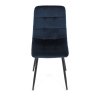Jídelní židle, modrá, sametová látka, CT-281 BLUE4 (Barva Modrá)