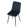Jídelní židle, modrá, sametová látka, CT-281 BLUE4 (Barva Modrá)