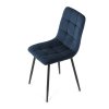 Jídelní židle, modrá, sametová látka, CT-281 BLUE4 (Barva Modrá)