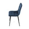 Jídelní židle, modrá, sametová látka, CT-281 BLUE4 (Barva Modrá)