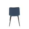 Jídelní židle, modrá, sametová látka, CT-281 BLUE4 (Barva Modrá)