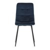 Jídelní židle, modrá, sametová látka, CT-281 BLUE4 (Barva Modrá)