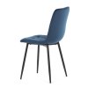 Jídelní židle, modrá, sametová látka, CT-281 BLUE4 (Barva Modrá)