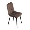 Jídelní židle, hnědá, sametová látka, CT-281 BR4 (Barva Hnědá)