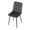 Jídelní židle, šedá, sametová látka, CT-281 GREY4 (Barva Šedá)