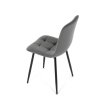 Jídelní židle, šedá, sametová látka, CT-281 GREY4 (Barva Šedá)