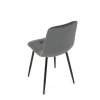 Jídelní židle, šedá, sametová látka, CT-281 GREY4 (Barva Šedá)