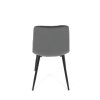 Jídelní židle, šedá, sametová látka, CT-281 GREY4 (Barva Šedá)