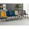 Jídelní židle, šedá, sametová látka, CT-281 GREY4 (Barva Šedá)