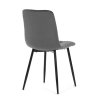 Jídelní židle, šedá, sametová látka, CT-281 GREY4 (Barva Šedá)