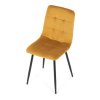 Jídelní židle, žlutá, sametová látka, CT-281 YEL4 (Barva Žlutá)
