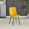 Jídelní židle, žlutá, sametová látka, CT-281 YEL4 (Barva Žlutá)