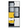 Skříň policová 3D2S DISNEY dub kraft bílý/šedý grafit/žlutá