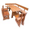 OM-264 zahradní sestava (1x stůl + 1x lavice roh + 3x židle) výběr barev