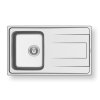 Nerezový dřez vestavný ALEA 1B 1D, polished