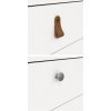 Noční stolek Real bílá