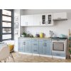 Kuchyňská linka Běla 240/240 bílá/denim MAT