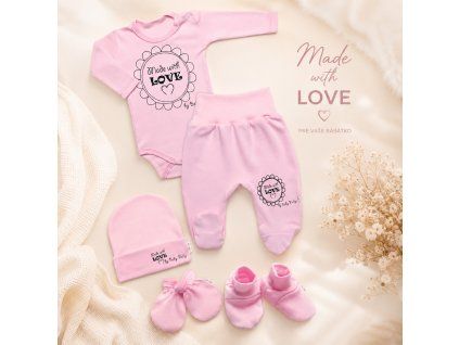 suprava baby nellys ruzove vsetko