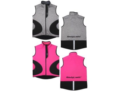 softshell vesta cyklamenova vs