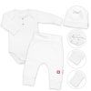 zebrovana rostouci souprava 3d baby boy bila