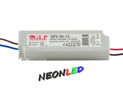 GLP GPV-50-24 Voděodolný napájecí zdroj IP67, 48W, 24VDC, 2A