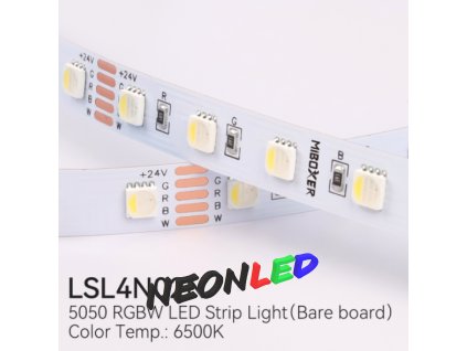 MiBoxer LSL4N02N Flexibilní RGB+CW LED pás 24V, SMD5050 4 v 1, IP20, 9W/m, 60led/m