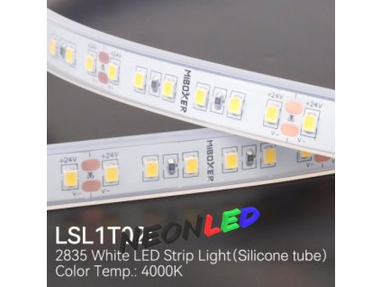 MiBoxer LSL1T02L Flexibilní LED pás Neutrální bílá (NW) 24V, SMD2835, IP65, 12W/m, 120led/m