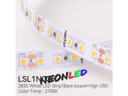 MiBoxer LSL1N03H High CRI Flexibilní LED pás Teplá bílá (WW) 24V, SMD2835, IP20, 12W/m, 120led/m