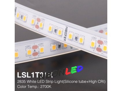 MiBoxer LSL1T01H High CRI Flexibilní LED pás Teplá bílá (WW) 24V, SMD2835, IP65, 12W/m, 120led/m