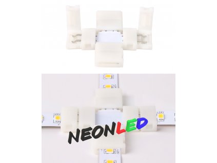Spojka pro jednobarevný LED pás - X - 2 pin - 10mm