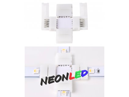 Spojka pro RGBW LED pás - X - 5 pin - 12mm