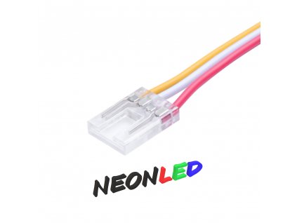 Spojka pro COB LED pás s kabelem - I - 3 pin - 10mm, 150mm kabel