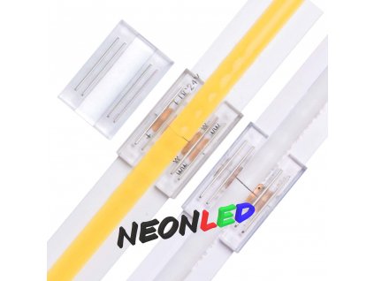Spojka pro COB LED pás - I - 4 pin - 10mm, přímá