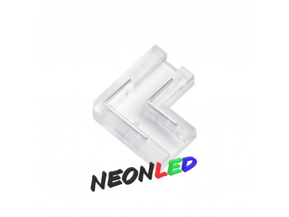 Spojka pro COB LED pás - L - 2 pin - 8mm, rohová
