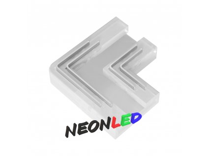 Spojka pro COB LED pás - L - 4 pin - 10mm, rohová